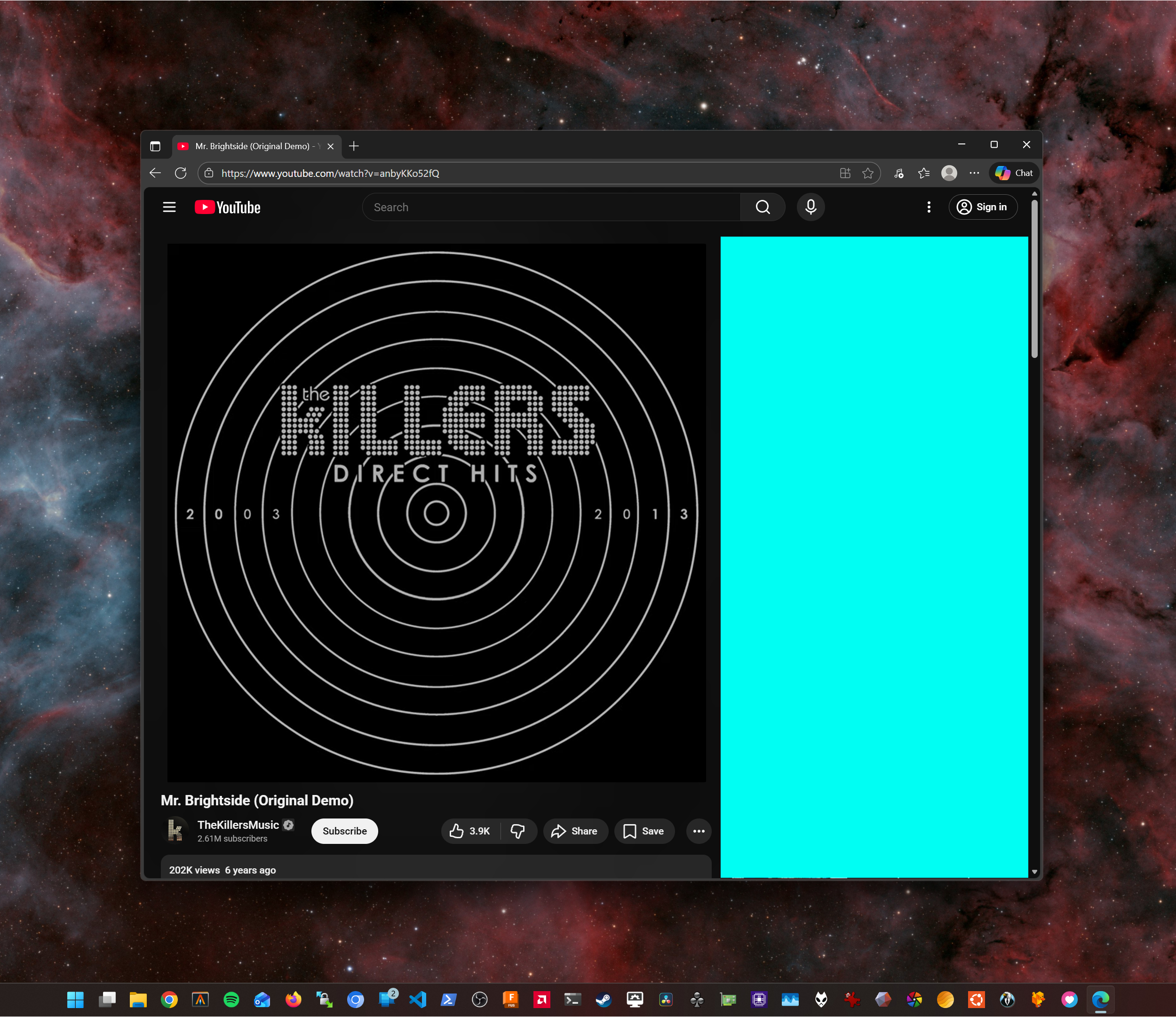 The Killers - Original Demon - Microsoft Edge / YouTube Screenshot albumimg